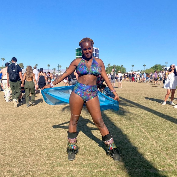 Peacock 3 piece festival set - Picture 11 of 15